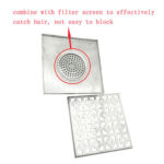20*20 Santimetre 2 Mm Thickening 304 Stainless Steel Square Floor Drain with Common Odor Large Flow Core