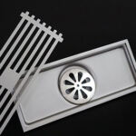 XUNJIA/XINZHIJIA Hochwertiges Hotel-Küchen-Anti-Geruch-Flieseneinsatz-Rost-Sumpf-Linear-Bodenablaufsieb für Badezimmer-Duschraum