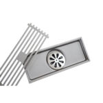 XUNJIA/XINZHIJIA Hochwertiges Hotel-Küchen-Anti-Geruch-Flieseneinsatz-Rost-Sumpf-Linear-Bodenablaufsieb für Badezimmer-Duschraum