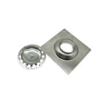 Xunjia/xinzhijia – 2毫米厚 15*15cm 浴室方形不鏽鋼地漏