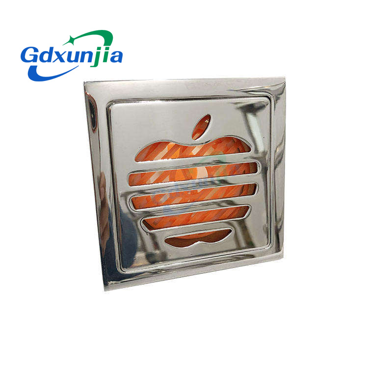 Square Stainless Steel Floor Drain With Filter Element In New Bathroom Kitchen