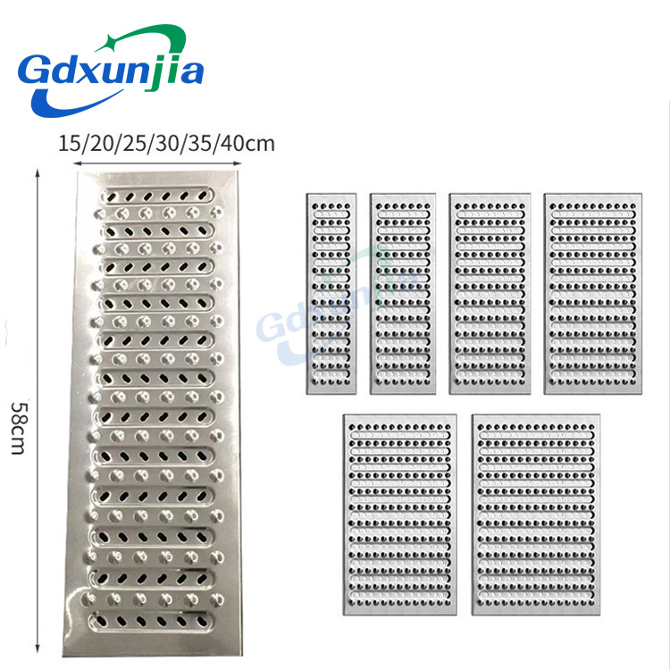Xunjia/xinzhijia – ផ្ទាល់ខ្លួន 2MM 201 បន្ទប់ទឹកផ្ទះបាយដែកអ៊ីណុក ផ្សារទំនើបក្រោមដី យានដ្ឋានក្រោមដី Trench ជាន់លូបង្ហូរទឹក គម្របចាន គម្របចាន