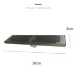 830 Gun Greystripe Single Small Inline Floor Drain