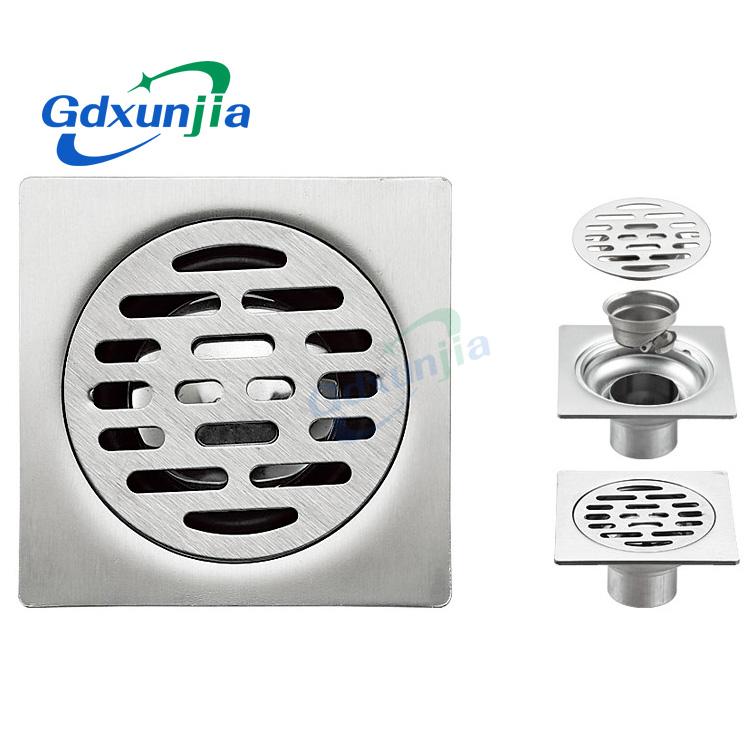 2023 Good Sales And High-quality Water Square Shower Floor Drain Stainless Steel Floor Drain