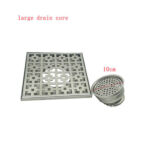 20*20 Santimetre 2 Mm Thickening 304 Stainless Steel Square Floor Drain with Common Odor Large Flow Core