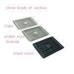 Patrón de bambú moderno de alta calidad de 10*15 cm y 3 mm de espesor 201 Drenajes de piso de acero inoxidable