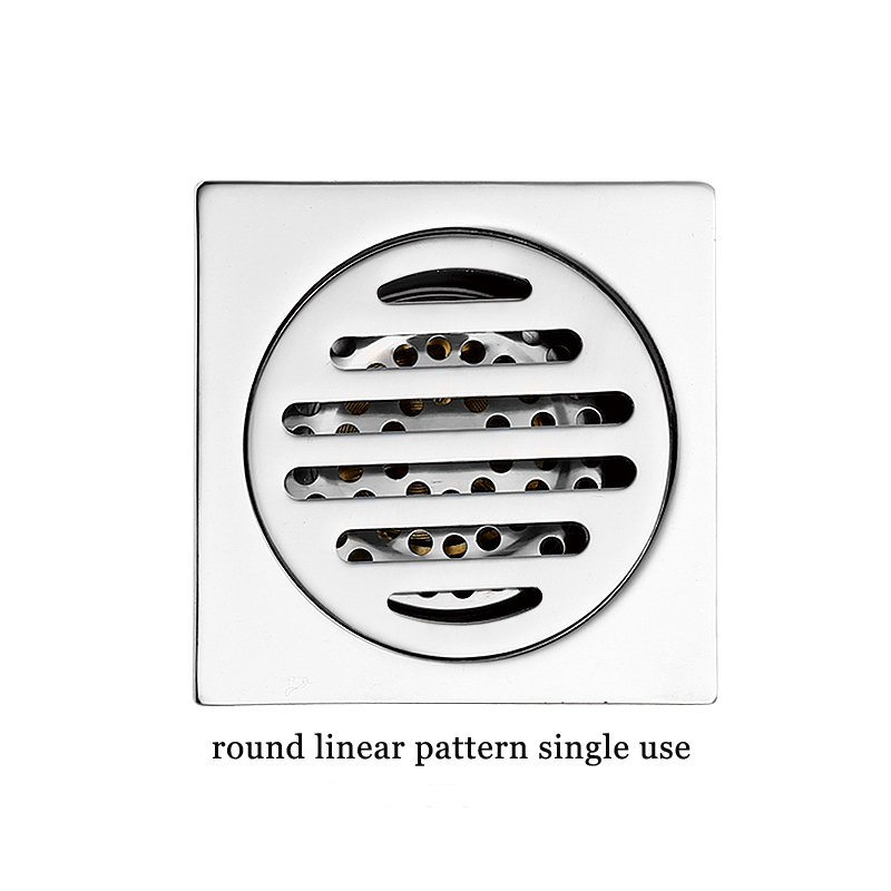 Hot Square 6mm Thick 4 Дюйм 201 Stainless Steel Round Apple Pattern Bathroom Shower Brass Anti Odor Floor Drain with Bayonet —XINZHIJIA/XUNJIA