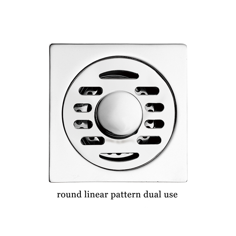 Hot Square 6mm Thick 4 Дюйм 201 Stainless Steel Round Apple Pattern Bathroom Shower Brass Anti Odor Floor Drain with Bayonet —XINZHIJIA/XUNJIA
