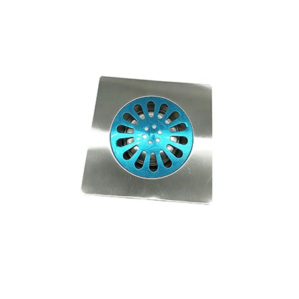 Xunjia/xinzhijia – 2毫米厚 15*15cm 浴室方形不鏽鋼地漏