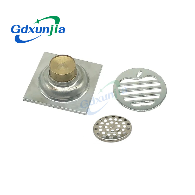 Hot Square 6mm Thick 4 Дюйм 201 Stainless Steel Round Apple Pattern Bathroom Shower Brass Anti Odor Floor Drain with Bayonet —XINZHIJIA/XUNJIA