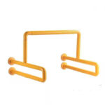 KJ-6680 Urinal Double U – 多功能不锈钢加 ABS 浴室扶手