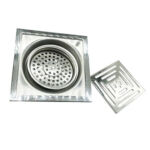 ซุนเจีย/ซินจือเจีย – 15 *15 ซม 6 ลวดลายรั้วเหล็กหนามม 201 ท่อระบายน้ำชั้นสี่เหลี่ยมห้องครัวสแตนเลสพร้อมแกนป้องกันกลิ่นทั่วไปขนาดใหญ่