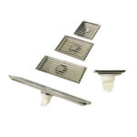 Bán chạy nhất màu đen và đánh bóng phổ biến 201 Bồn cầu inox chống mùi thoát nước sàn có nắp tre lõi thoát nước bằng nhựa