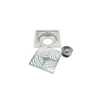 Zoo 6″ Chav Dej Antique 6 Mm tuab 201 Stainless Steel pem teb drain nrog Wavy Pattern npog self Seal Core —XINZHIJIA/XUNJIA