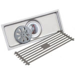 XUNJIA/XINZHIJIA Hochwertiges Hotel-Küchen-Anti-Geruch-Flieseneinsatz-Rost-Sumpf-Linear-Bodenablaufsieb für Badezimmer-Duschraum