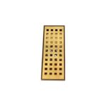 Cuarto de ducha de gran desplazamiento de acero inoxidable con desagüe de piso de rejilla con orificio rectangular