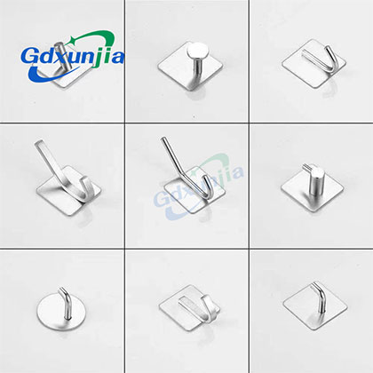 سنجیا/زنجیا – Home/Bathroom /Kitchen/Toilet Adhesive Self Stick Towel Robe Key Hooks Heavy Duty Coat Hooks Stainless Steel Sticky Wall Hook