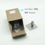 Xunjia/xinzhijia – Factory Supply 304 Stainless Steel Brushed Self-Adhesive Kitchen And Bathroom Single Towel Coat Hook