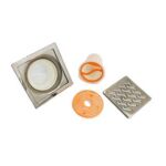 高品質 6mm 厚 201 餐廳用不銹鋼波紋廚房防臭防污地漏