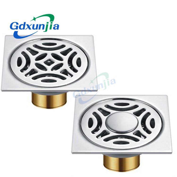 Hot Square 6mm Thick 4 Дюйм 201 Stainless Steel Round Apple Pattern Bathroom Shower Brass Anti Odor Floor Drain with Bayonet —XINZHIJIA/XUNJIA